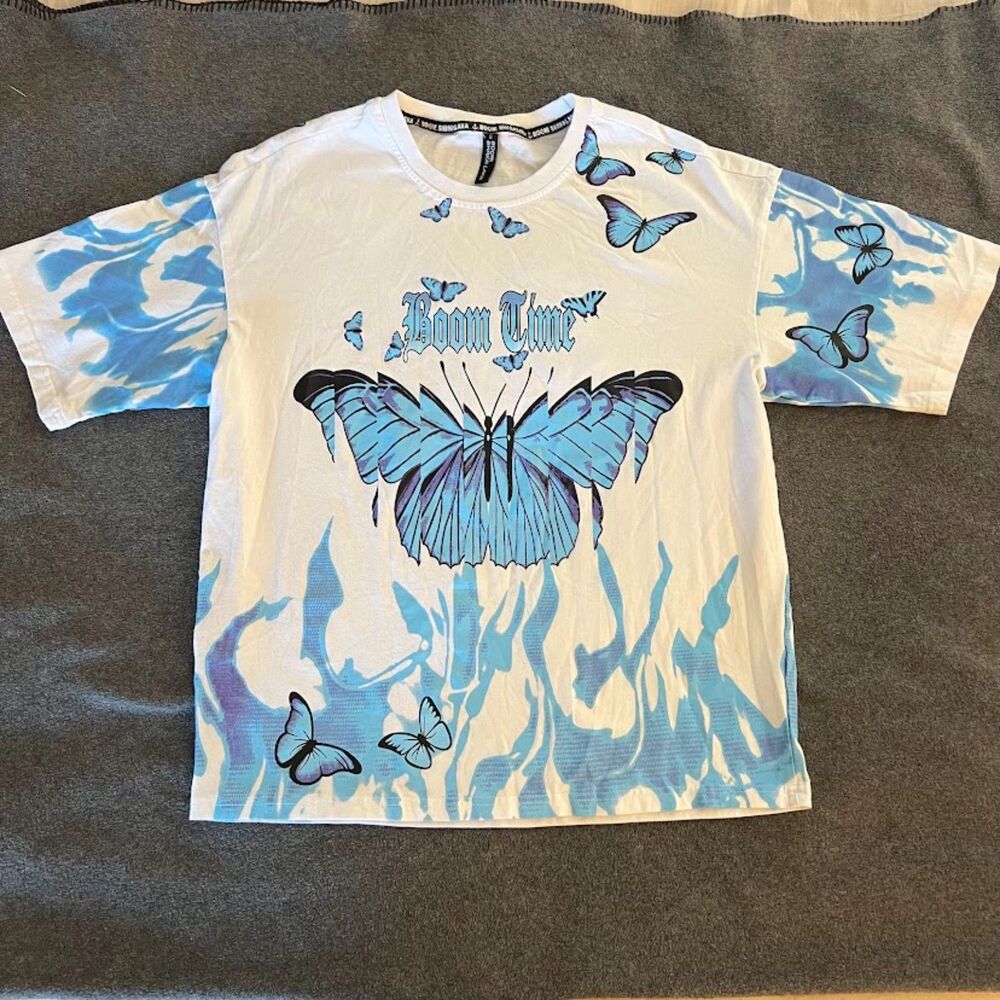 Boom Time Boom Shaka Laka Butterfly T-Shirt 1991 Inc, Size S